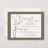 秋または秋のイベントの招待状 招待状 (正面)