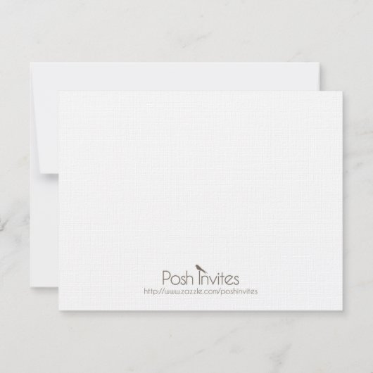 秋または秋のイベントの招待状 招待状 (裏面)