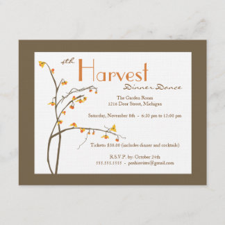 秋または秋のイベントの招待状 招待状