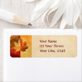 秋もみじ葉 ラベル (インサイチュ)