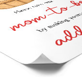 秋りんごバスケット赤ちゃんシャワー封筒ステーション ポスター (角)