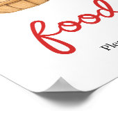 秋りんごバスケット赤ちゃんシャワー食品 ポスター (角)