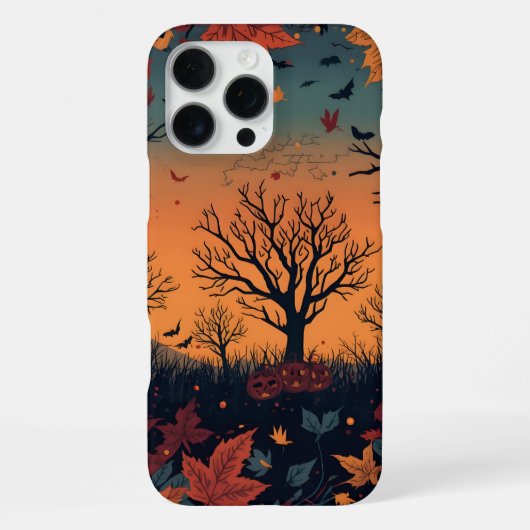 秋をイメージしたアート iPhoneケース (裏面)