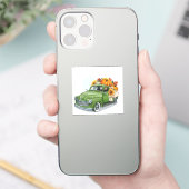 秋をグリーン・トラックで収穫 シール (スマートフォン)