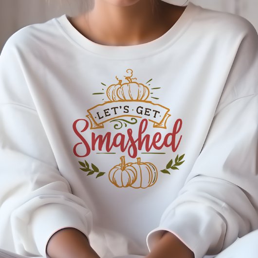 秋をテーマにしたカボチャを打ち砕こう スウェットシャツ