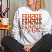 秋をテーマにしたグルービー秋カボチャの季節 スウェットシャツ