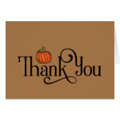 秋をテーマにしたサンキュースモールオレンジカボチャon Tan (正面横)