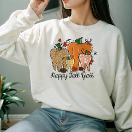 秋をテーマにしたハッピーF'ALL Y'ALL PUMPKIN スウェットシャツ