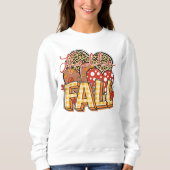秋をテーマにしたハロー秋カボチャ スウェットシャツ (正面)