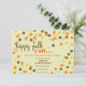 秋をテーマにしたパーティの招待状 招待状 (スタンド正面)
