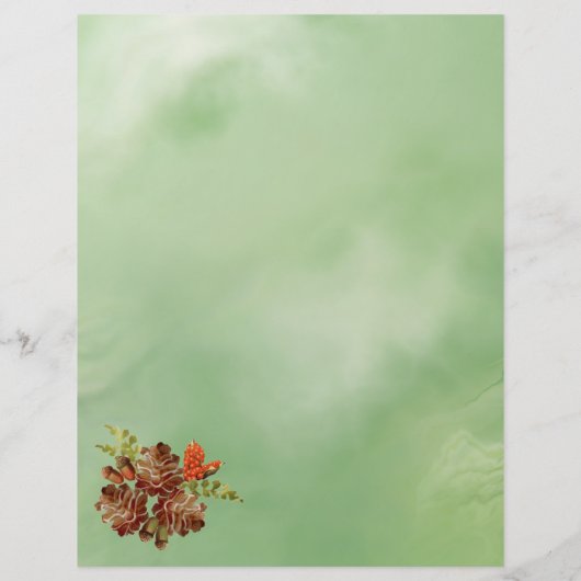 秋をテーマにしたフローラ額文房具 (裏面)