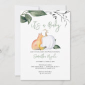 秋をテーマにしたベビーシャワー招待状 招待状 (正面)