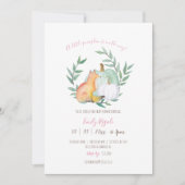 秋をテーマにしたベビーシャワー 招待状 (正面)