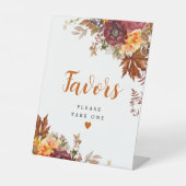 秋をテーマにしたペデスタル・サイン 台座サイン (正面)