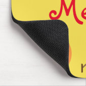 秋をテーマにしたリンゴ、カボチャ、および茶色の鳥 マウスパッド (コーナー)