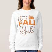 秋をテーマにしたレトロそれが秋のオールカボチャ スウェットシャツ (正面)