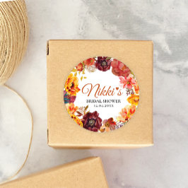 秋をテーマにした人気ステッカー ラウンドシール