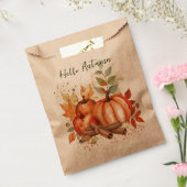 秋をテーマにした小さいギフトと製品バッグ フェイバーバッグ (封をした状態)