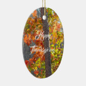 秋をテーマにした感謝祭 セラミックオーナメント (右)