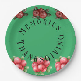 秋をテーマにした感謝祭 ペーパープレート