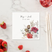 秋をテーマにした披露宴結婚秋 スタンダードカクテルナプキン (インサイチュ)