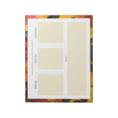 秋をテーマにした日頃の計画メモ帳 ノートパッド (回転)