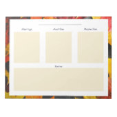 秋をテーマにした日頃の計画メモ帳 ノートパッド (正面)