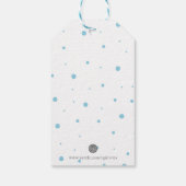 秋をテーマにした水の色ホワイトカボチャキツネ ギフトタグ (裏面)