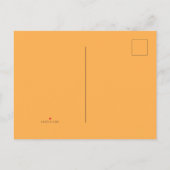 秋をテーマにした甘い小さなカボチャの赤ちゃんシャワー インビテーションポストカード (裏面)