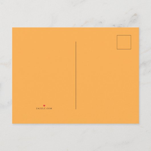 秋をテーマにした甘い小さなカボチャの赤ちゃんシャワー インビテーションポストカード (裏面)