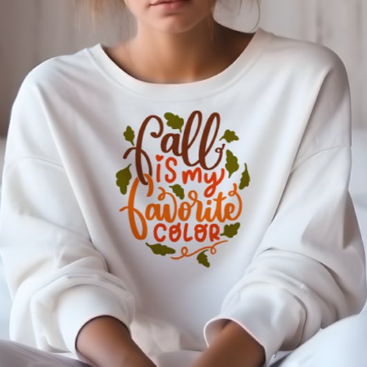 秋をテーマにした秋は私のお気に入りの色 スウェットシャツ