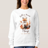 秋をテーマにした秋は、変化が美しい スウェットシャツ (正面)