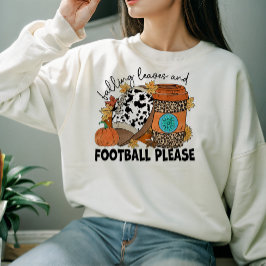 秋をテーマにした秋葉のサッカーとサッカーをお願い スウェットシャツ