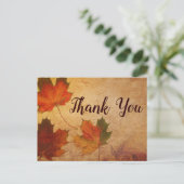 秋をテーマにした紅葉 ポストカード (スタンド正面)