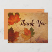 秋をテーマにした紅葉 ポストカード (正面/裏面)