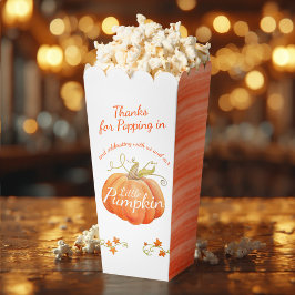 秋をテーマにした赤ちゃんシャワーかわいいカボチャ フェイバーボックス