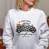 秋をテーマにした農場の新鮮なカボチャ無料デリバリー スウェットシャツ