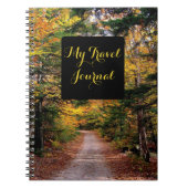 秋をテーマにした風光明媚な旅行ジャーナルノートブック ノートブック (正面)