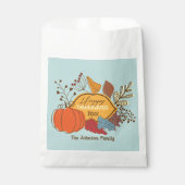 秋をテーマに葉した果実パンプキンサンクスギビング フェイバーバッグ (正面)