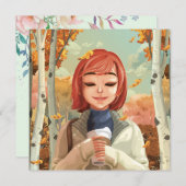 秋をテーマ シーズンカード (正面/裏面)