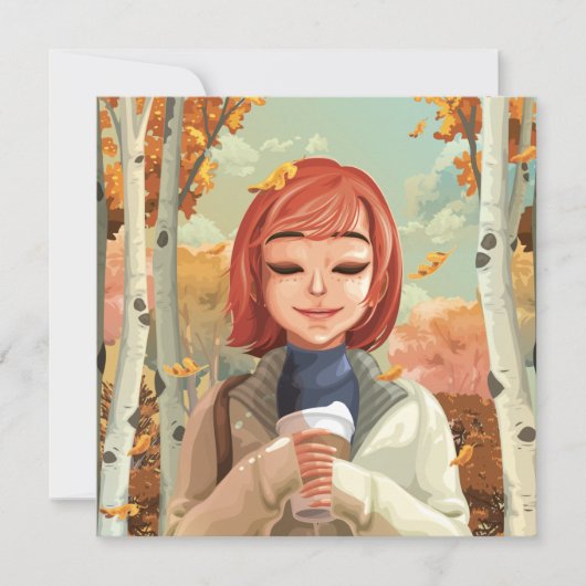 秋をテーマ シーズンカード (正面)