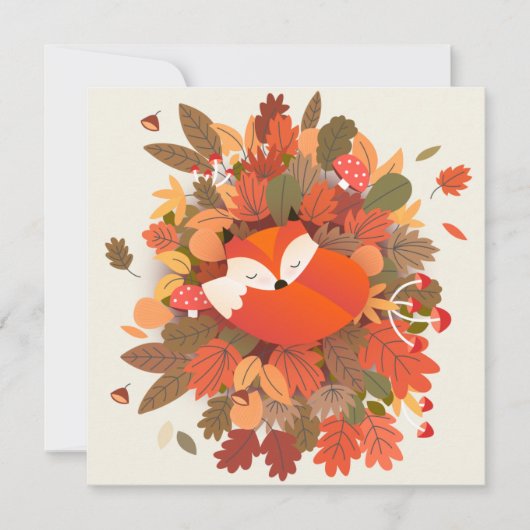 秋をテーマ シーズンカード (正面)