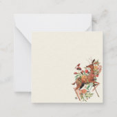 秋をテーマ ノートカード (裏面)