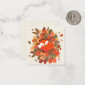 秋をテーマ ノートカード (正面/裏面インサイチュ)