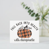 秋を再び健康、カイロプラクティック、カイロプラクティック ポストカード (スタンド正面)