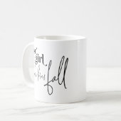 . .秋を愛する少女 コーヒーマグカップ (正面左)