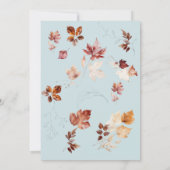 秋アイシーブルーブライダルブランチ&バブリー 招待状 (裏面)