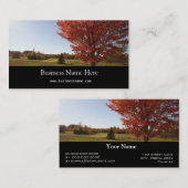 秋アカエデの木の風景 名刺 (正面/裏面)