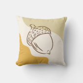 秋アコーン抽象芸術形状秋の感謝祭ギフト クッション (正面)