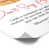 秋アップルのバスケット赤ちゃんシャワーベビーしない ポスター (角)